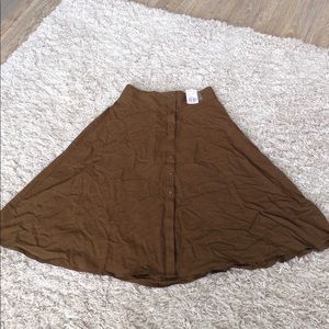 Forever 21 button down olive skirt!